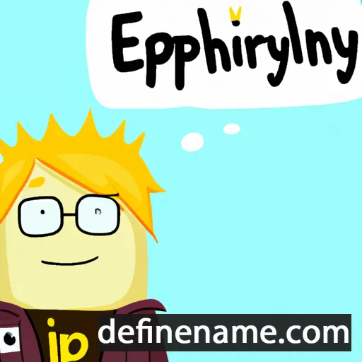 cartoon of the name Epiphany