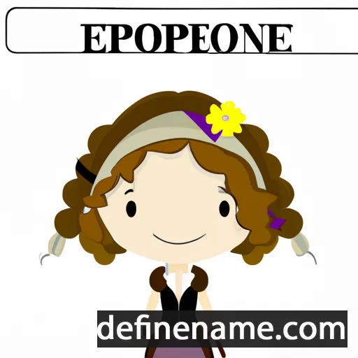 cartoon of the name Eponine