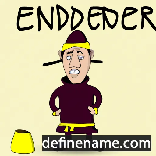 cartoon of the name Erdene