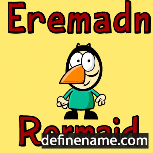 cartoon of the name Erdmann