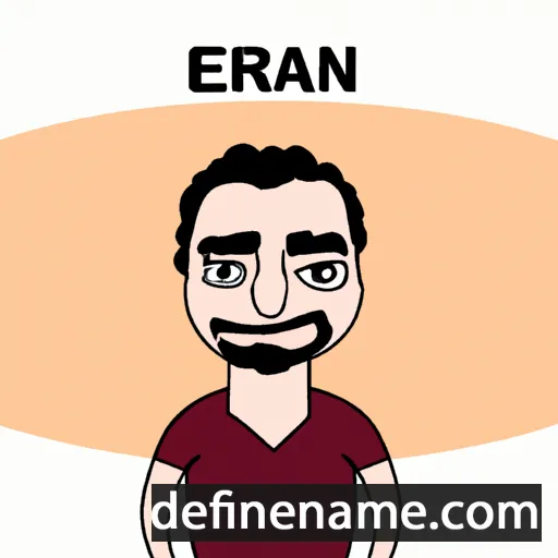 cartoon of the name Erfan