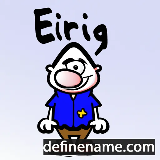 cartoon of the name Ergi