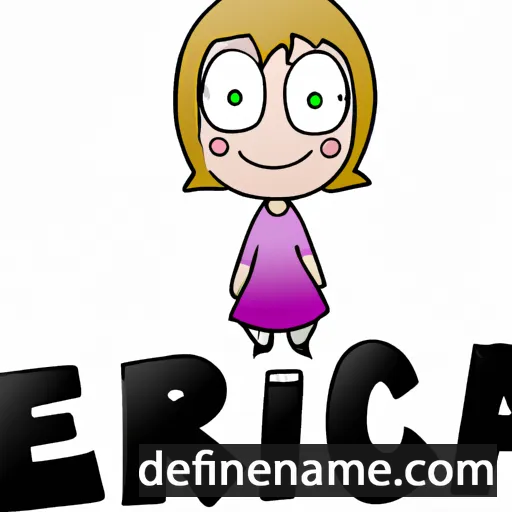 cartoon of the name Erica