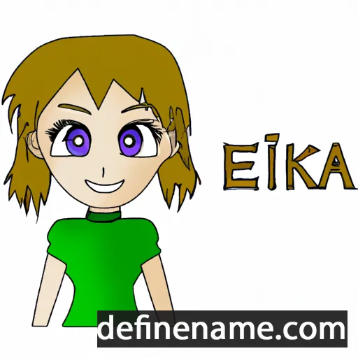 Erika cartoon