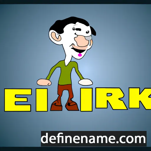 cartoon of the name Erkin