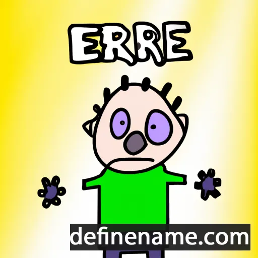 cartoon of the name Erle