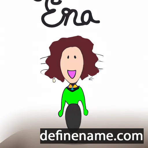 cartoon of the name Erna