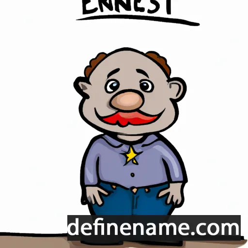 cartoon of the name Ernest