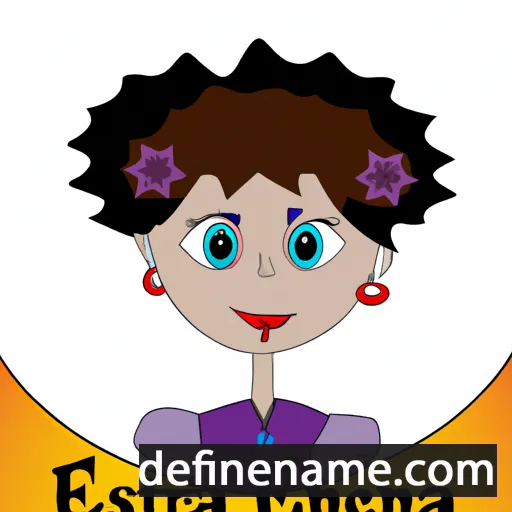 cartoon of the name Ernesta