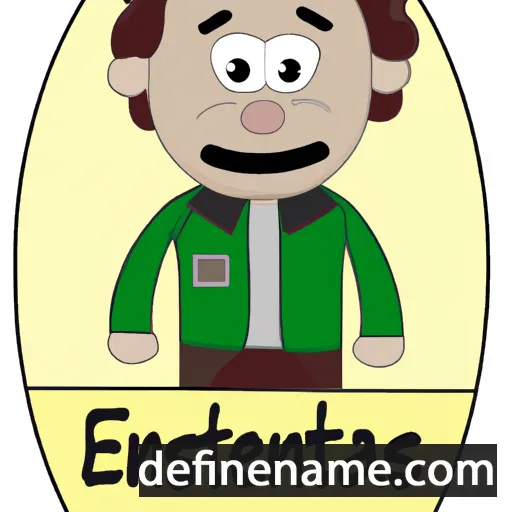 cartoon of the name Ernestas