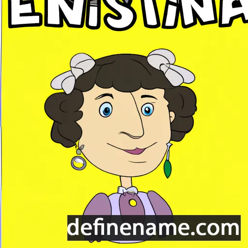 cartoon of the name Ernestina