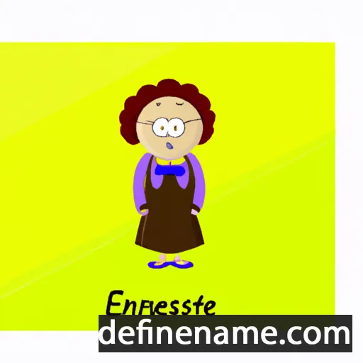 cartoon of the name Ernestine