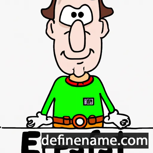 cartoon of the name Ernst