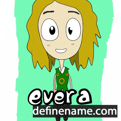 cartoon of the name Erva