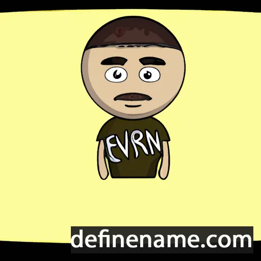 cartoon of the name Ervin