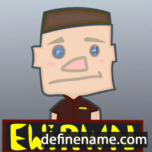 cartoon of the name Erwin