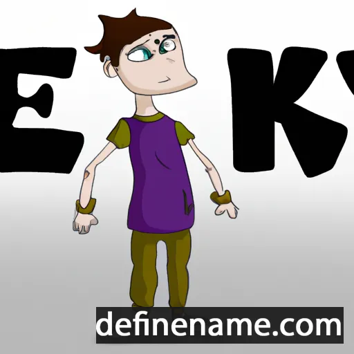 cartoon of the name Eryk