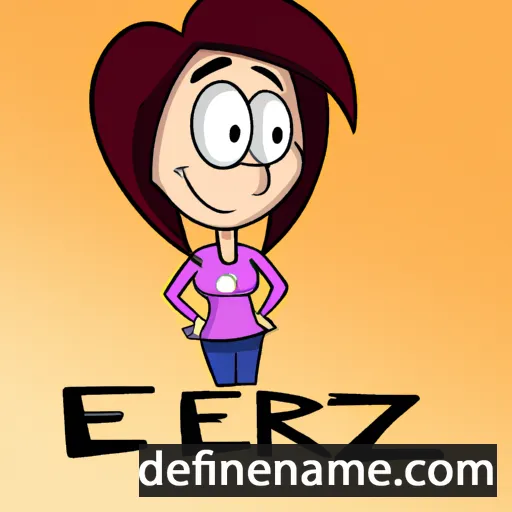 cartoon of the name Erzsi