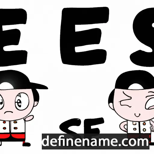 cartoon of the name Ese