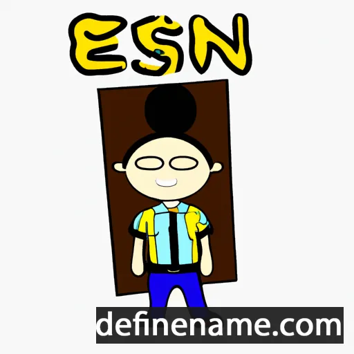 cartoon of the name Esen