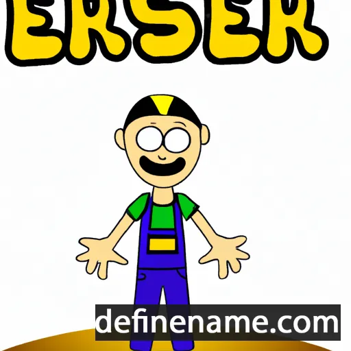 cartoon of the name Eser