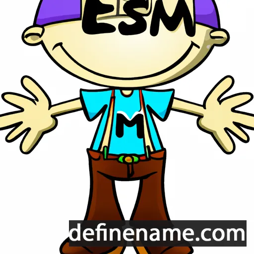 cartoon of the name Eslem