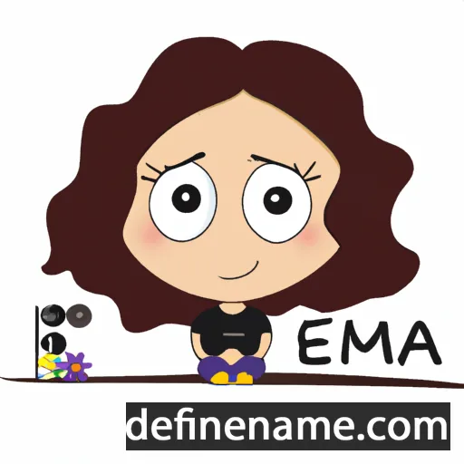 cartoon of the name Esma