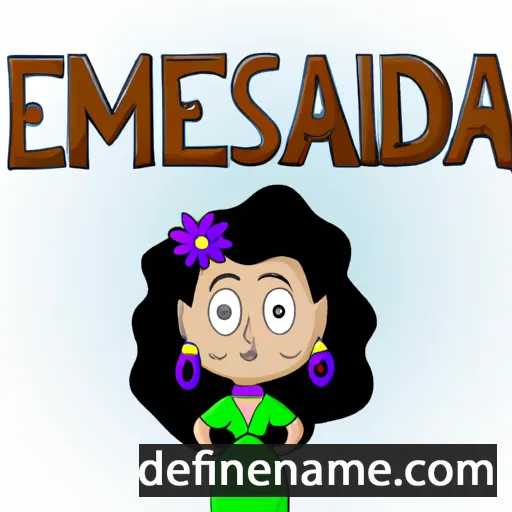 cartoon of the name Esmeralda