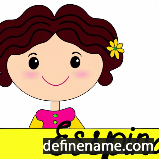 cartoon of the name Esperanza