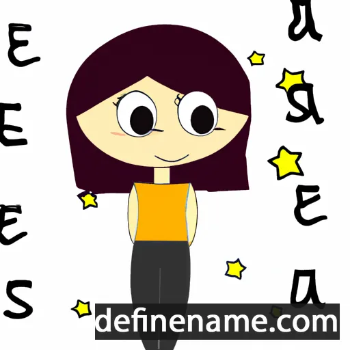 cartoon of the name Esra