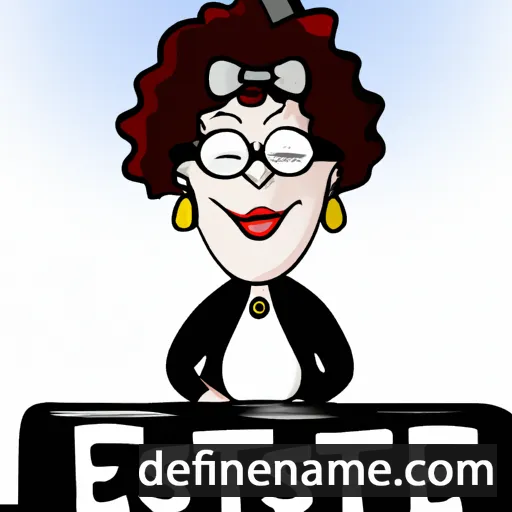 cartoon of the name Estee