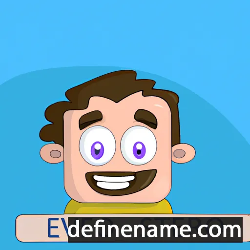 cartoon of the name Estevão