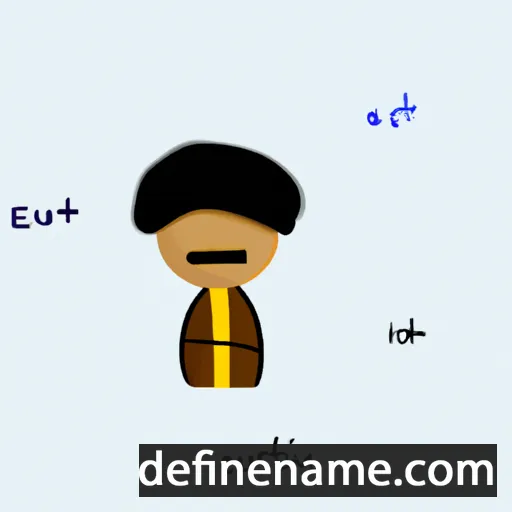 cartoon of the name Esthiru