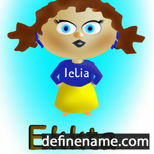 cartoon of the name Etelka