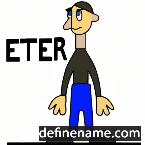 cartoon of the name Eter