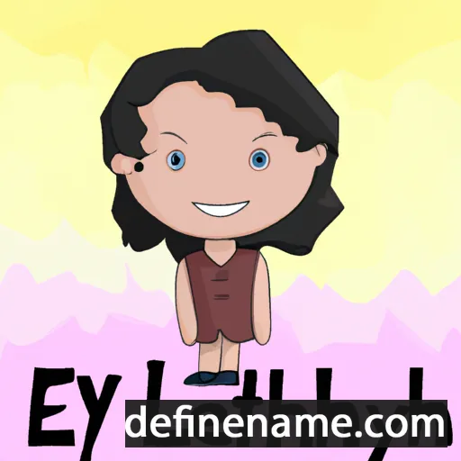 cartoon of the name Ethelyn