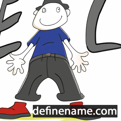 cartoon of the name Etzel