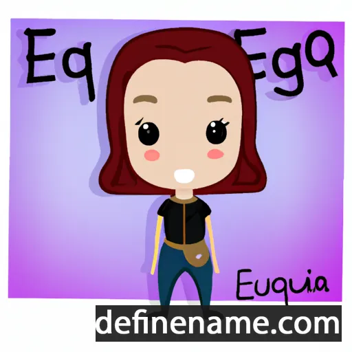 cartoon of the name Eugênia