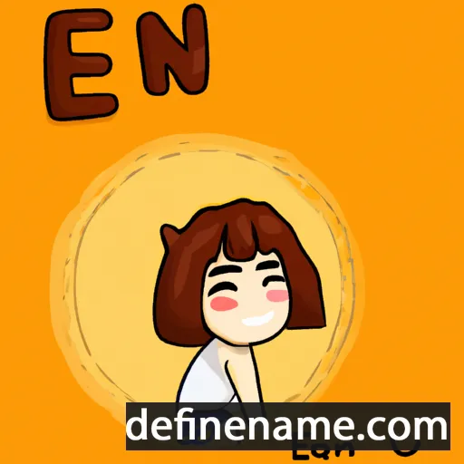 cartoon of the name Eun