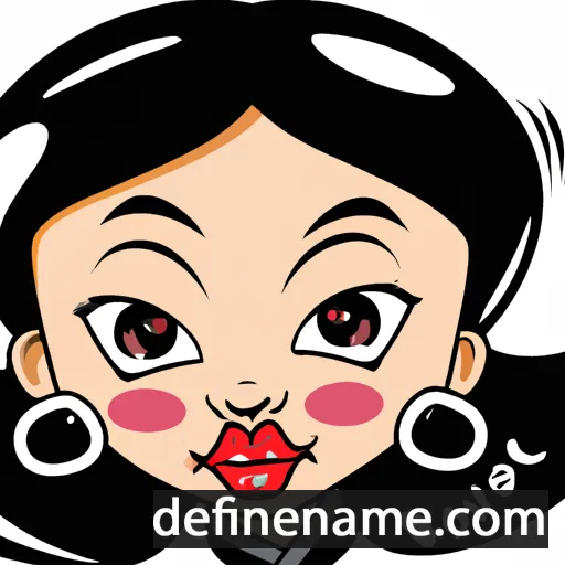 cartoon of the name Eun-Ji