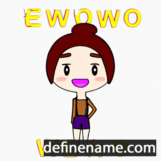 cartoon of the name Eun-Woo