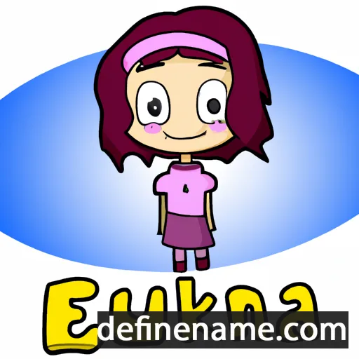 cartoon of the name Eunika