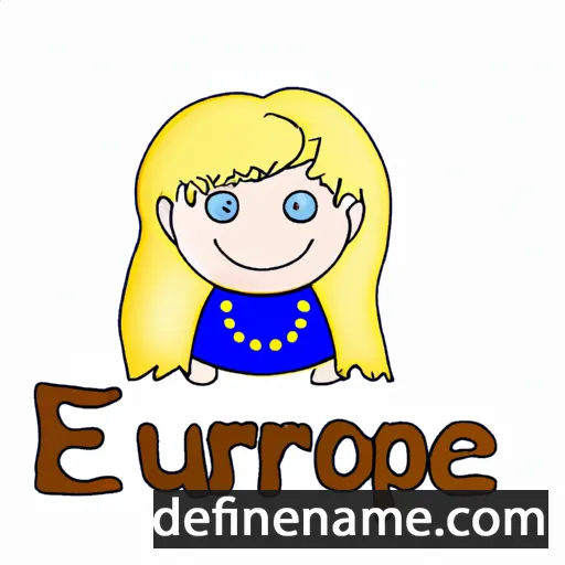 cartoon of the name Europe