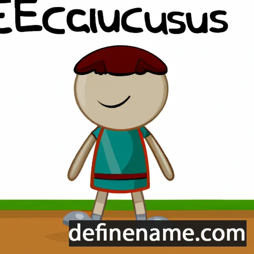 cartoon of the name Eustachius