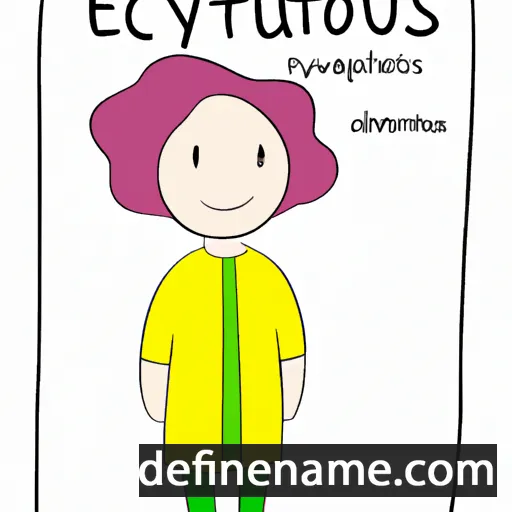 cartoon of the name Eutychios