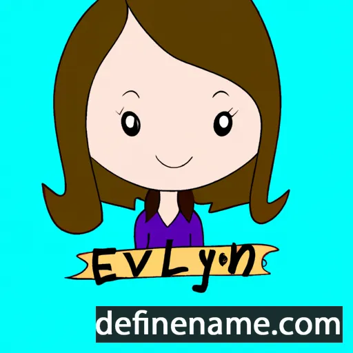 cartoon of the name Evalyn