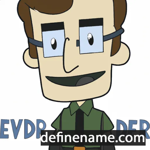 cartoon of the name Evander