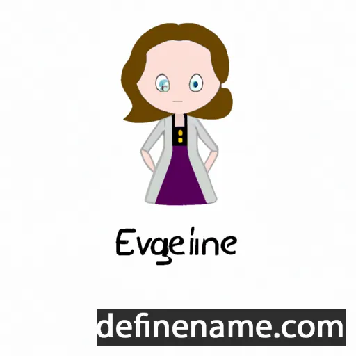 cartoon of the name Evangeline