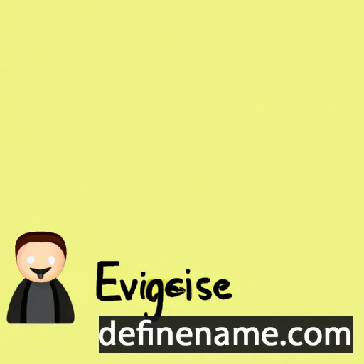 cartoon of the name Evangelista