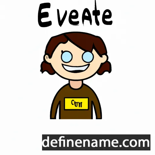 cartoon of the name Evanthe